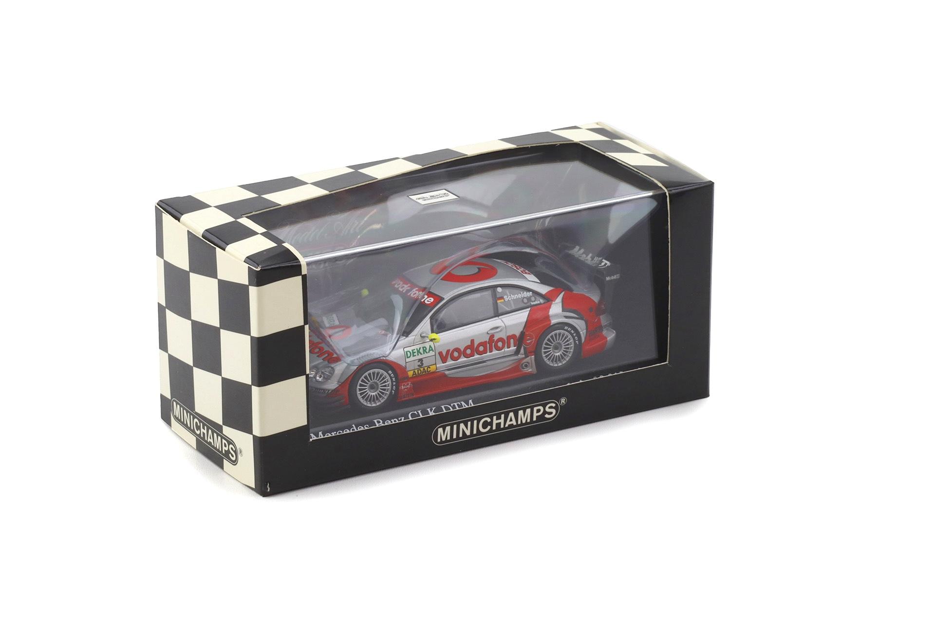 1:43 Minichamps Mercedes CLK DTM 2003 Team AMG Vodafone #3 B.Schneider