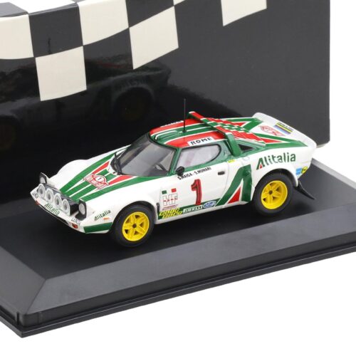 1:43 Minichamps Lancia Stratos Alitalia 1st Monte Carlo Rallye 1977 Munari/Maiga