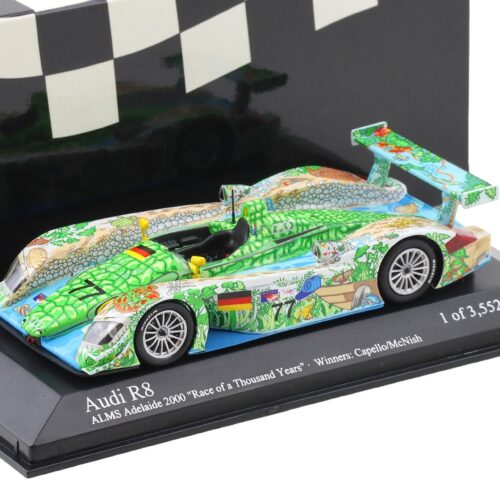 1:43 Minichamps Audi R8 ALMS Adelaide 2000 Winners Capello/ McNish #77