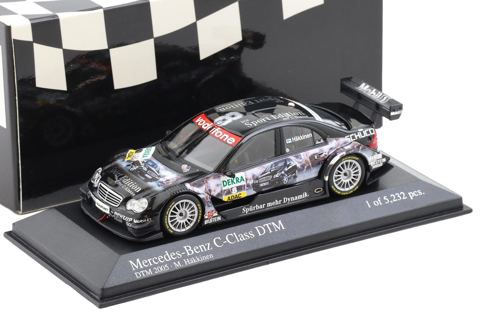 ID 115541.jpg 1:43 Minichamps Mercedes C-Class DTM 2005 Team AMG M.Hakkinen #8