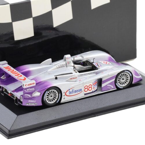 1:43 Minichamps Audi R8 Le Mans 24h 2004 Davies/ Herbert/ Smith #88 Infineon