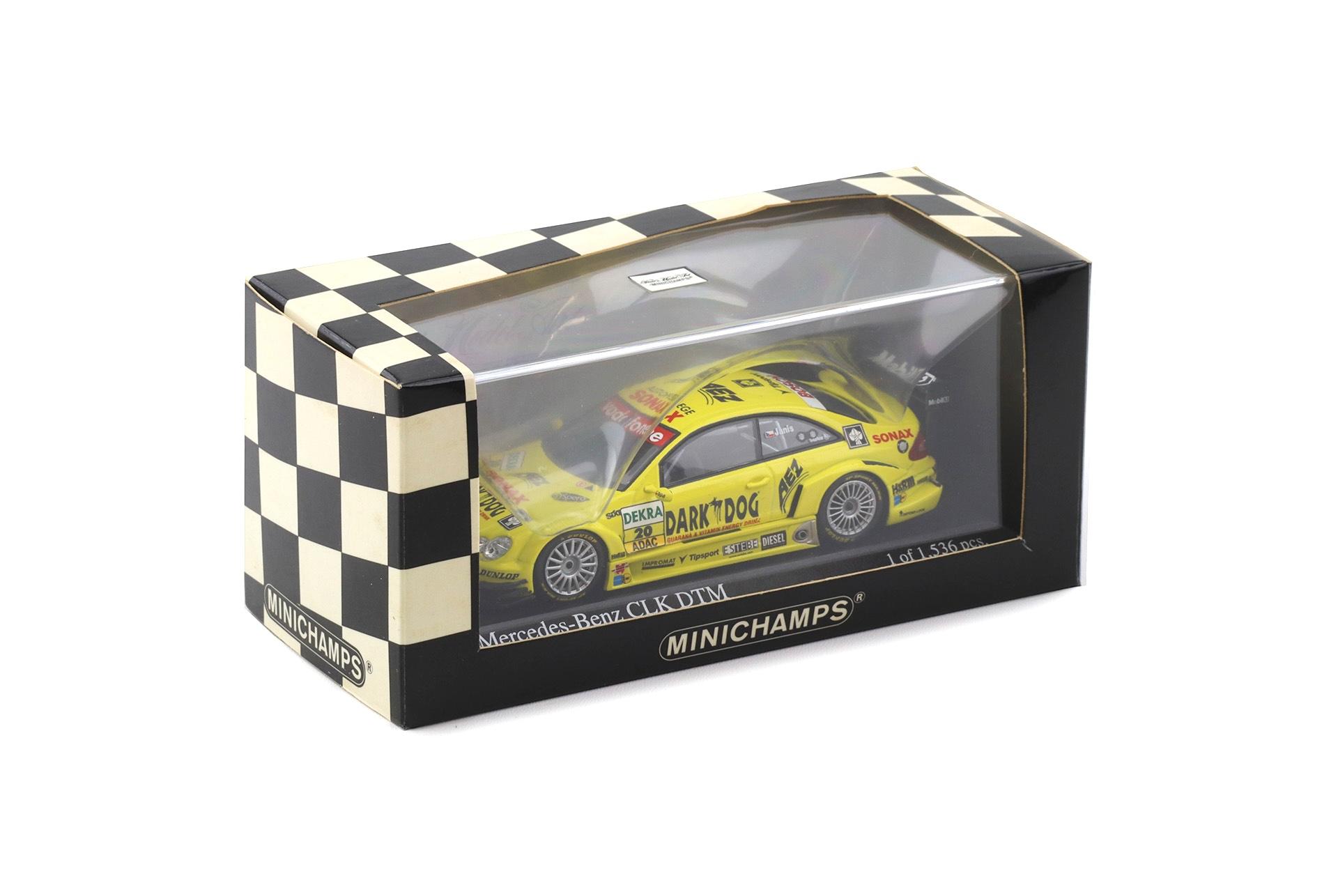 1:43 Minichamps Mercedes CLK DTM 2004 Team Rosberg #20 J.Janis