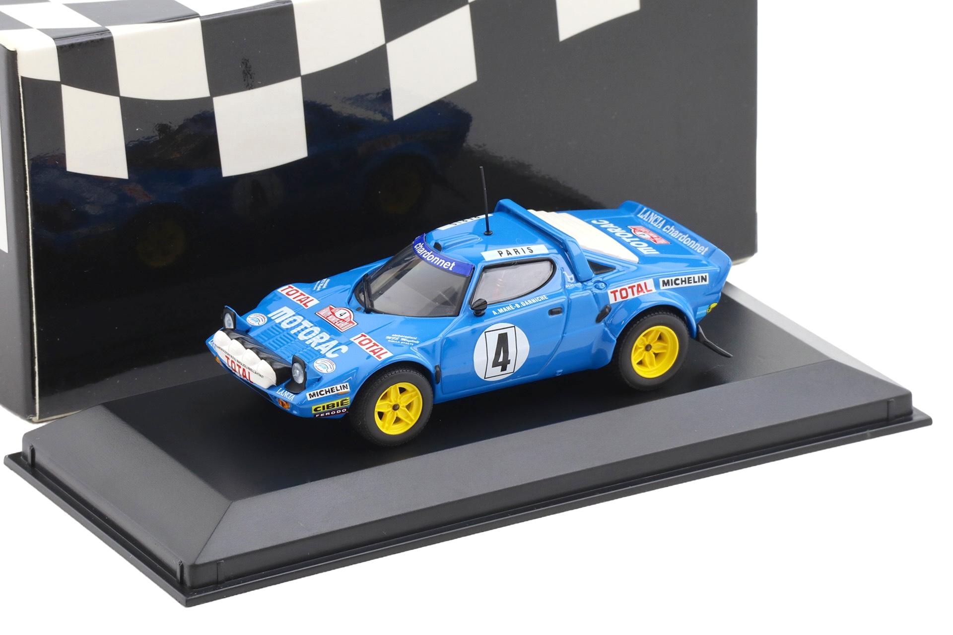 1:43 Minichamps Lancia Stratos Chardonnet 1st Tour de Corse 1979 Damiche/Mahe #4