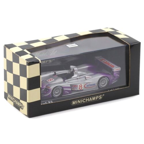 1:43 Minichamps Audi R8 Le Mans 24h 2004 Biela/Kaffer/McNish #8 Infineon