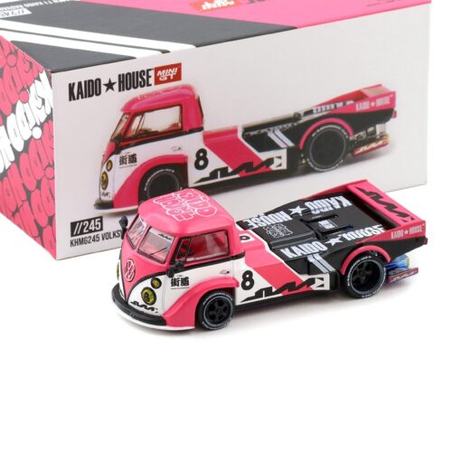 1:64 TSM Mini GT Kaido House Volkswagen VW T1 Kaido Radvan V1 #8 pink
