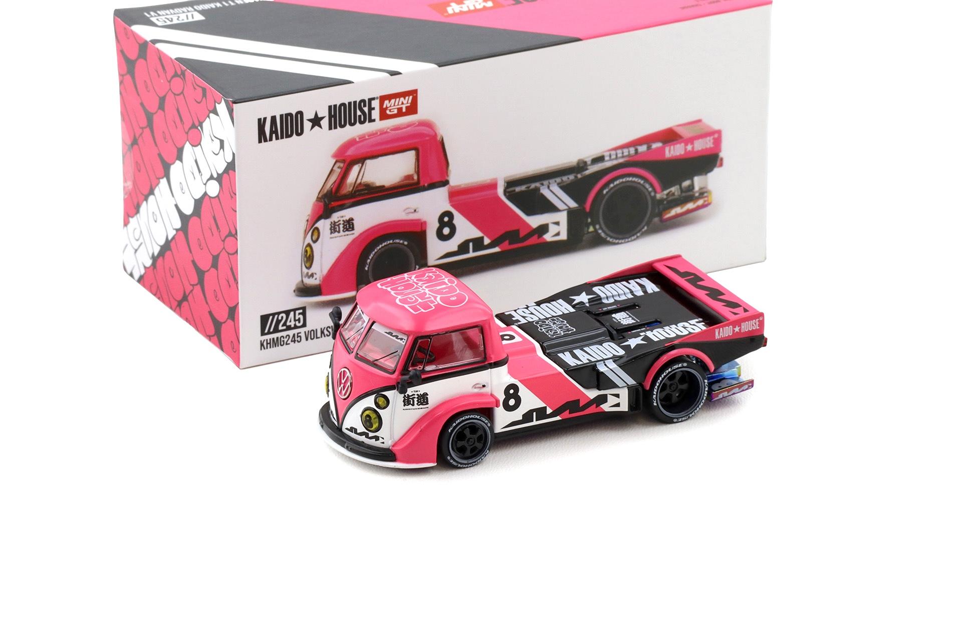 1:64 TSM Mini GT Kaido House Volkswagen VW T1 Kaido Radvan V1 #8 pink