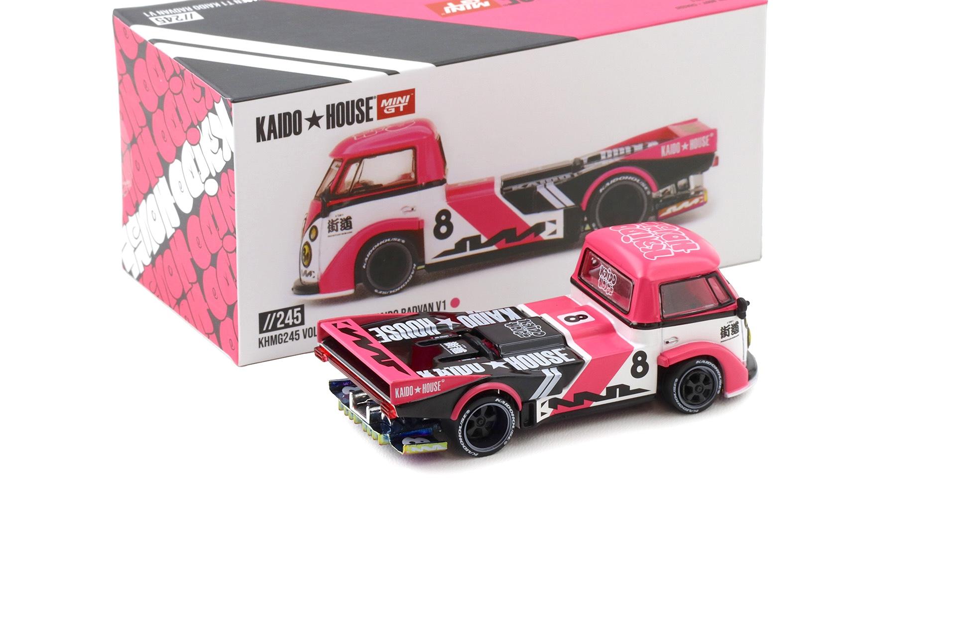 1:64 TSM Mini GT Kaido House Volkswagen VW T1 Kaido Radvan V1 #8 pink