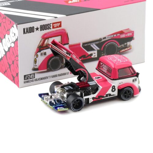 1:64 TSM Mini GT Kaido House Volkswagen VW T1 Kaido Radvan V1 #8 pink