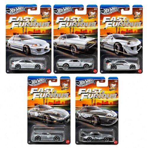 1:64 Hot Wheels 2026 Silver Series Fast & Furious HNR88-979Q Dodge, Honda, Toyota