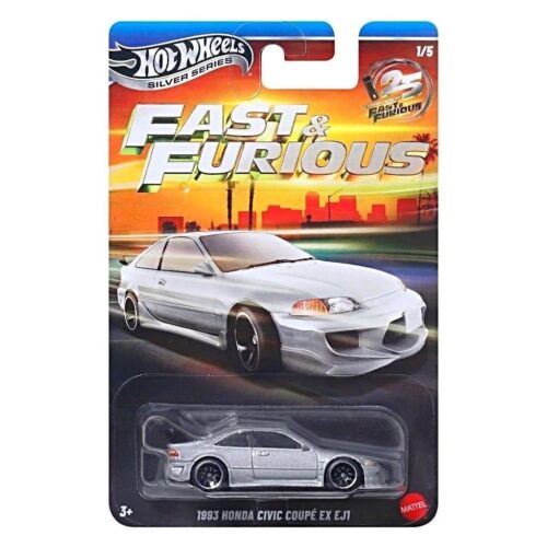 1:64 Hot Wheels 2026 Silver Series Fast & Furious JKX20 Honda Civic EX EJ1 Coupe