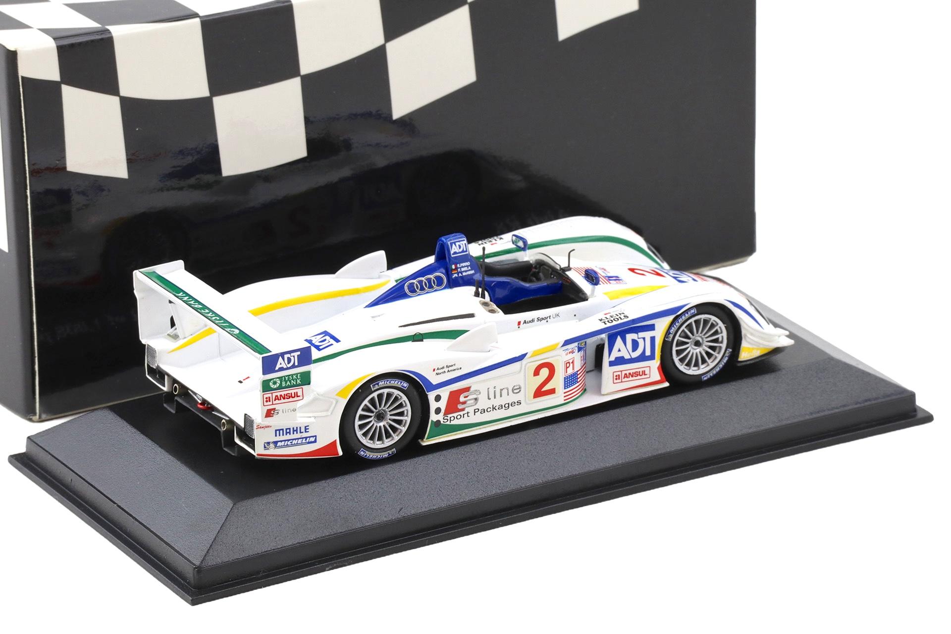 1:43 Minichamps Audi R8 Sebring 12h 2005 - 2nd Place #2 Pirro/Biela/McNish