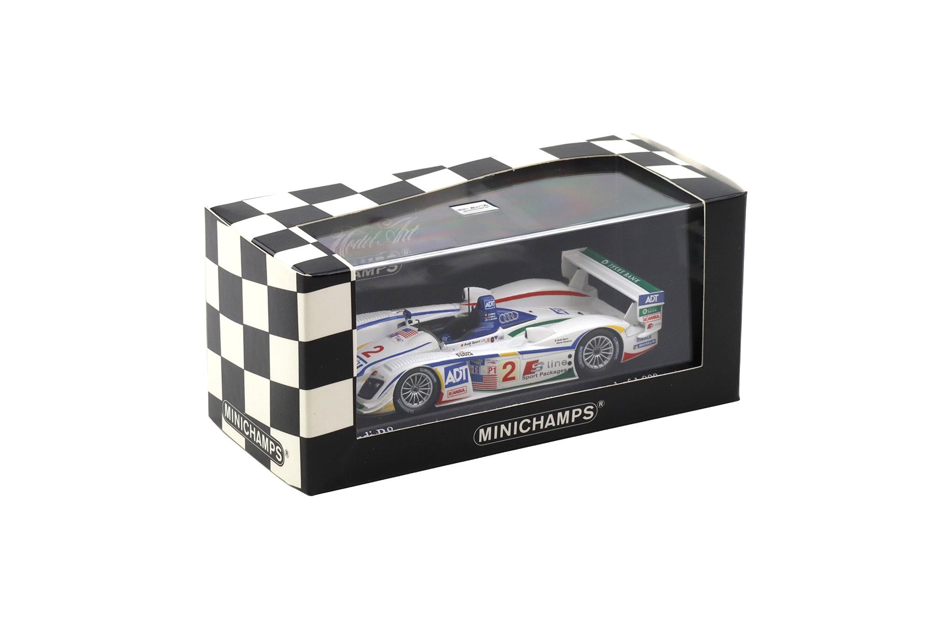 1:43 Minichamps Audi R8 Sebring 12h 2005 - 2nd Place #2 Pirro/Biela/McNish