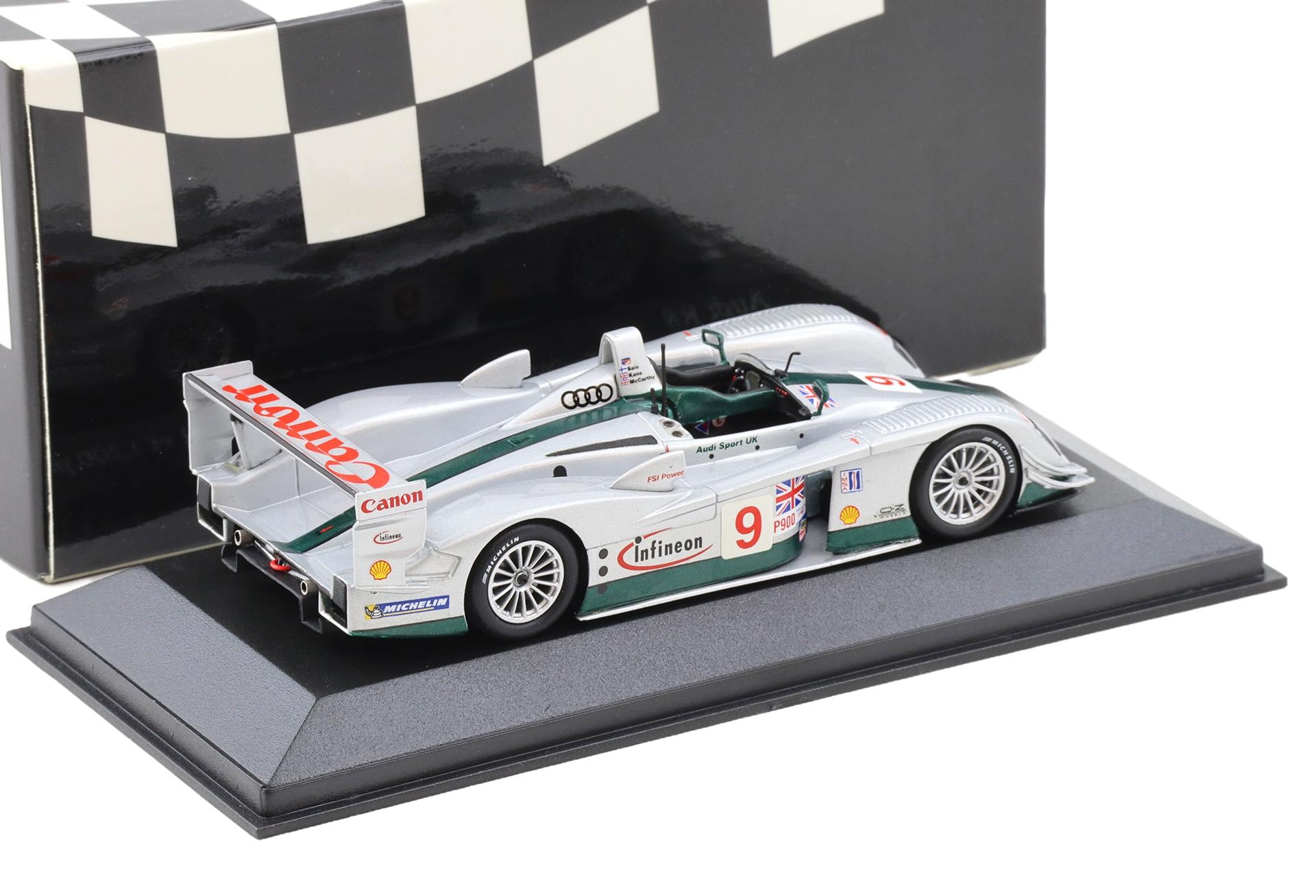 1:43 Minichamps Audi R8 Sebring 12h 2003 #9 Salo/Kane/McCarthy