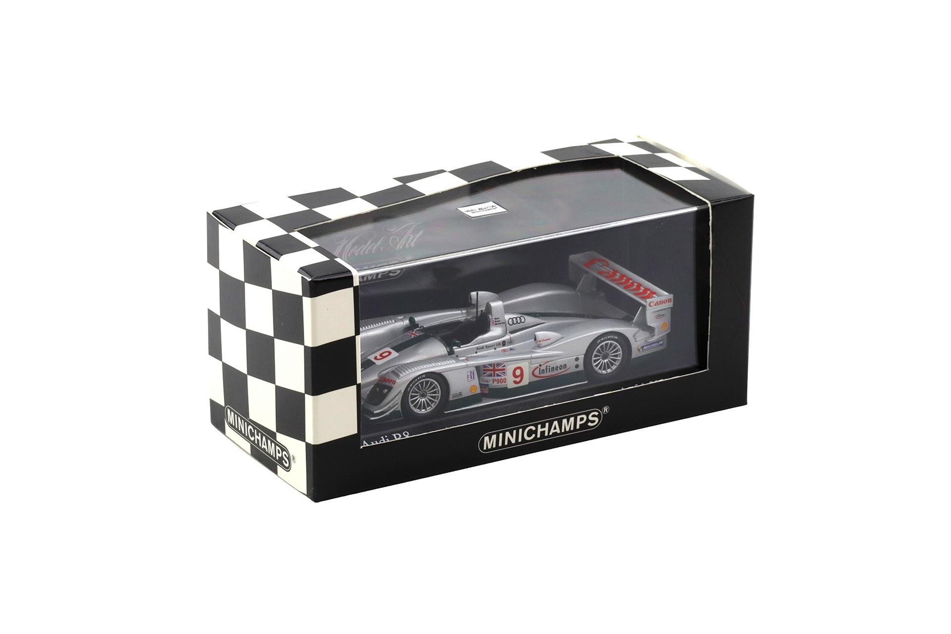 1:43 Minichamps Audi R8 Sebring 12h 2003 #9 Salo/Kane/McCarthy