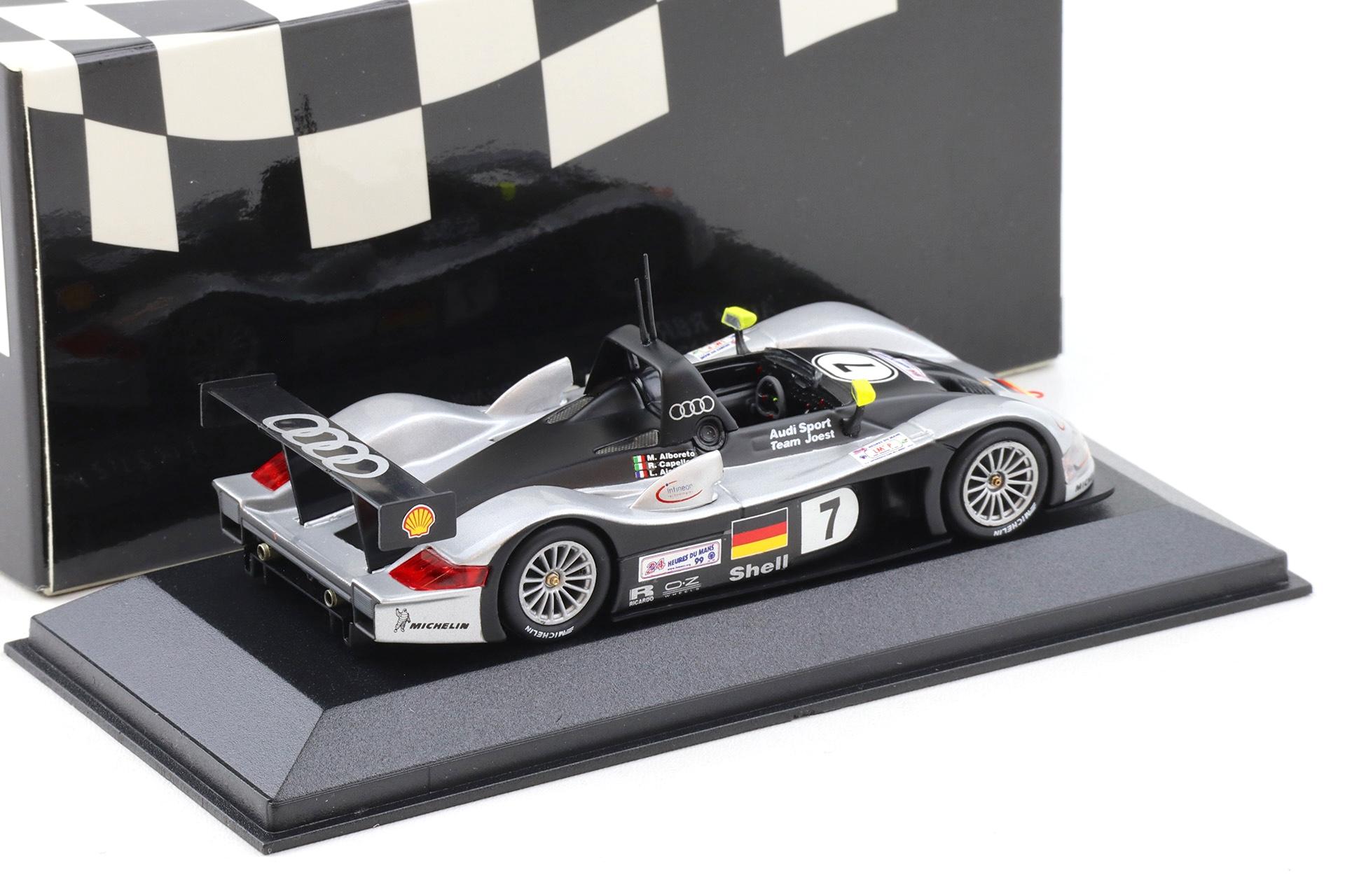 1:43 Minichamps Audi R8R 24h Le Mans 1999 Alboreto/Capello/Aiello #7