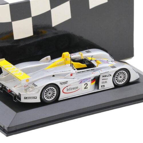 1:43 Minichamps Audi R8 Le Mans 24h 2001 - 2nd Place #2 Aiello/Capello/Pescatori