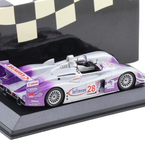 1:43 Minichamps Audi R8 Sebring 12h 2004 Winners Biela/Kaffer/McNish #28