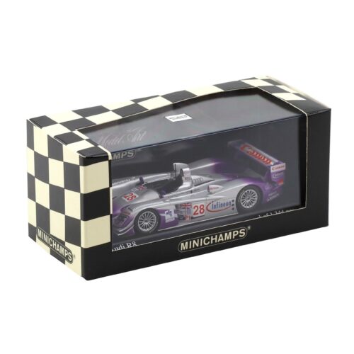 1:43 Minichamps Audi R8 Sebring 12h 2004 Winners Biela/Kaffer/McNish #28