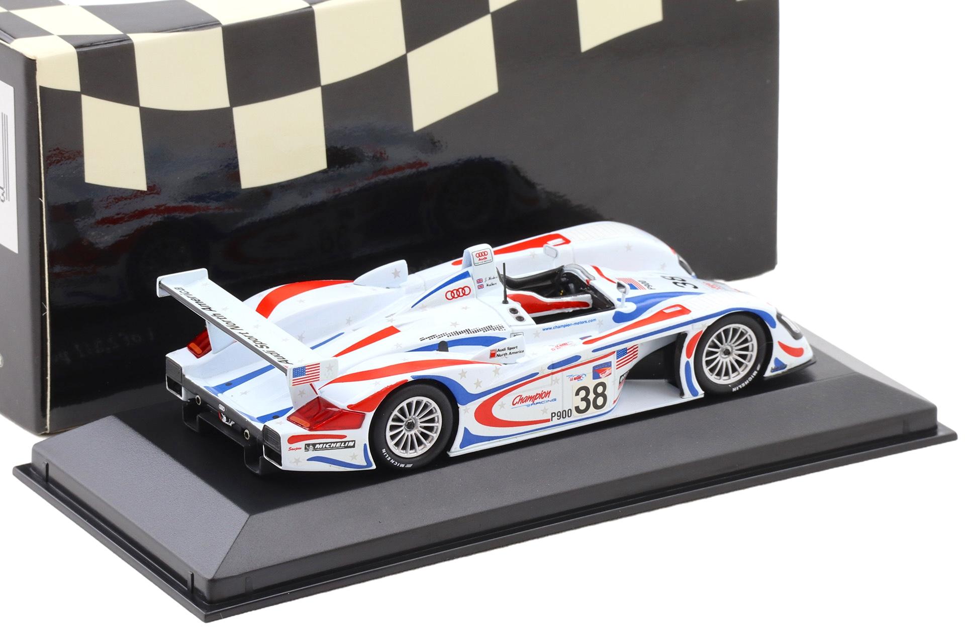 1:43 Minichamps Audi R8 Champion Petit Le Mans Road Atlanta 2001 Herbert/Wallace