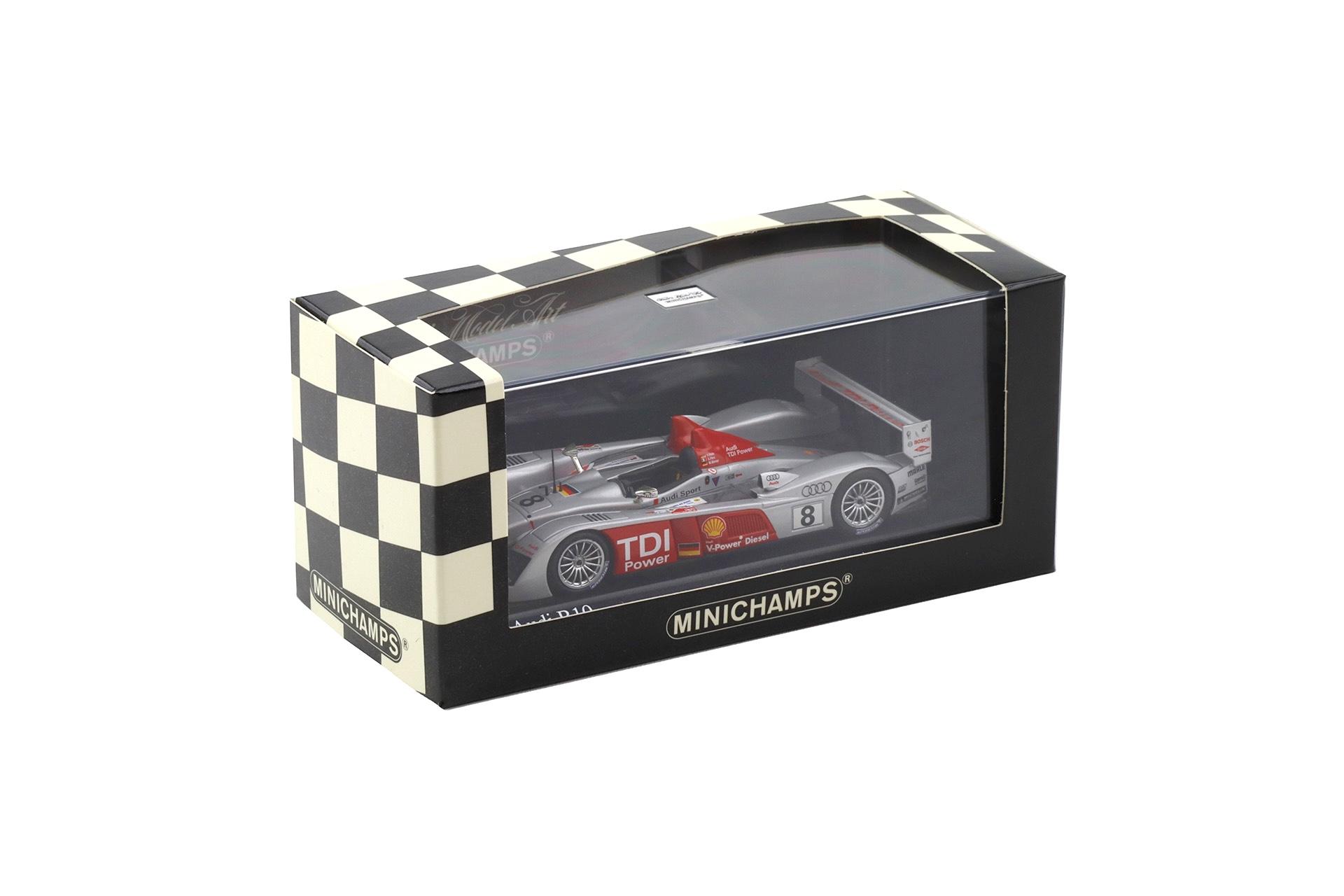 1:43 Minichamps Audi R10 TDI 24h Le Mans 2006 Winners Biela/Pirro/Werner #8