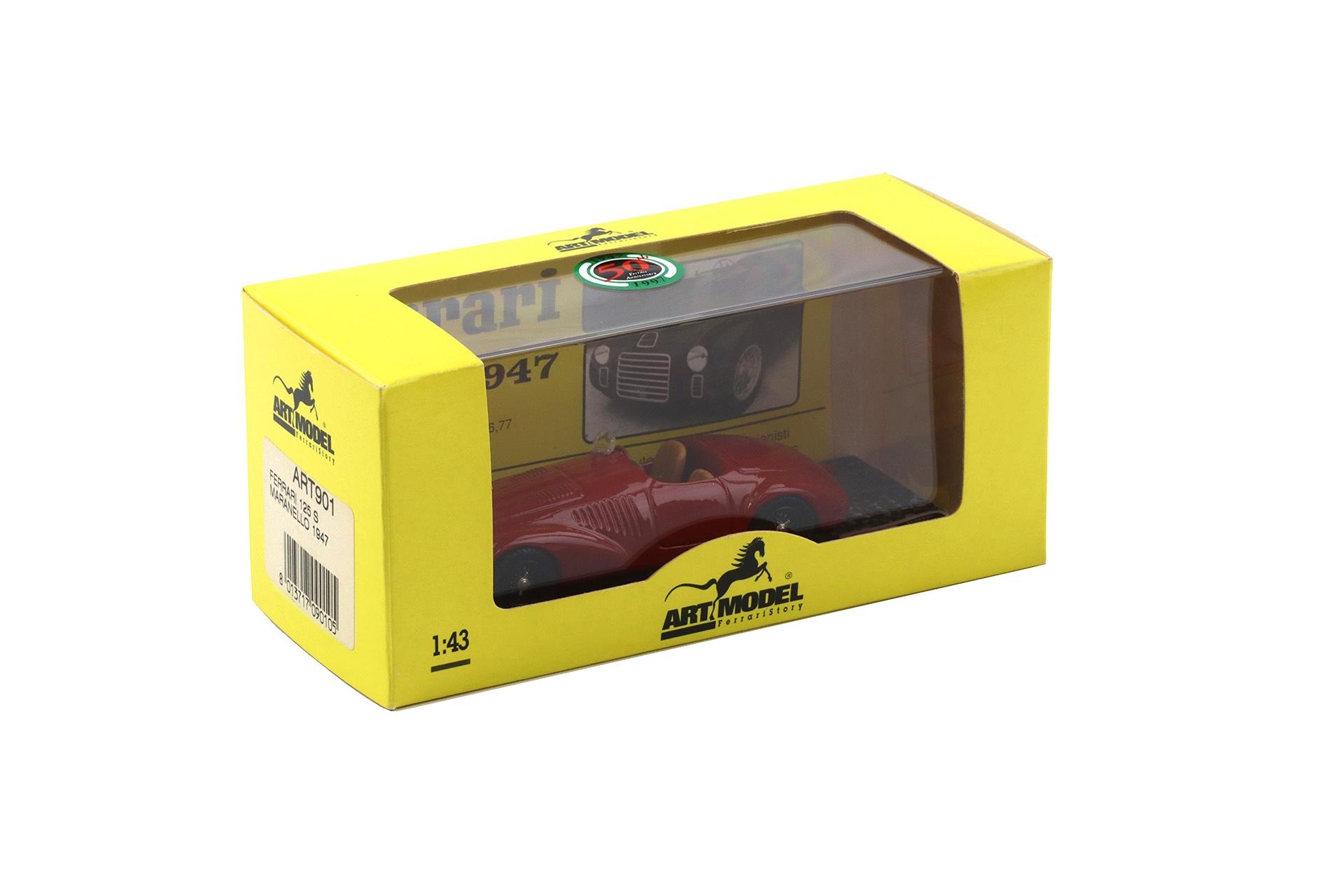 1:43 ART MODEL Ferrari 125S Maranello 1947 red ART901