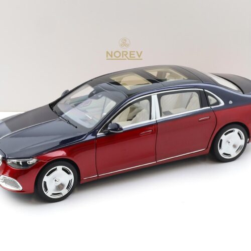 1:18 Norev Mercedes Maybach S-Class S680 4MATIC Limousine 2021 Nautical blue/ red
