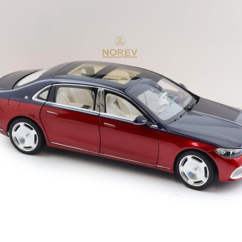 1:18 Norev Mercedes Maybach S-Class S680 4MATIC Limousine 2021 Nautical blue/ red