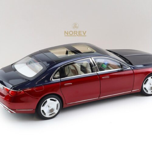 1:18 Norev Mercedes Maybach S-Class S680 4MATIC Limousine 2021 Nautical blue/ red