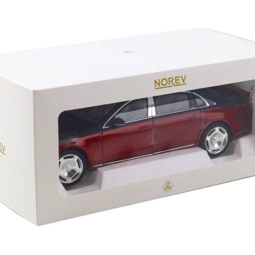 1:18 Norev Mercedes Maybach S-Class S680 4MATIC Limousine 2021 Nautical blue/ red