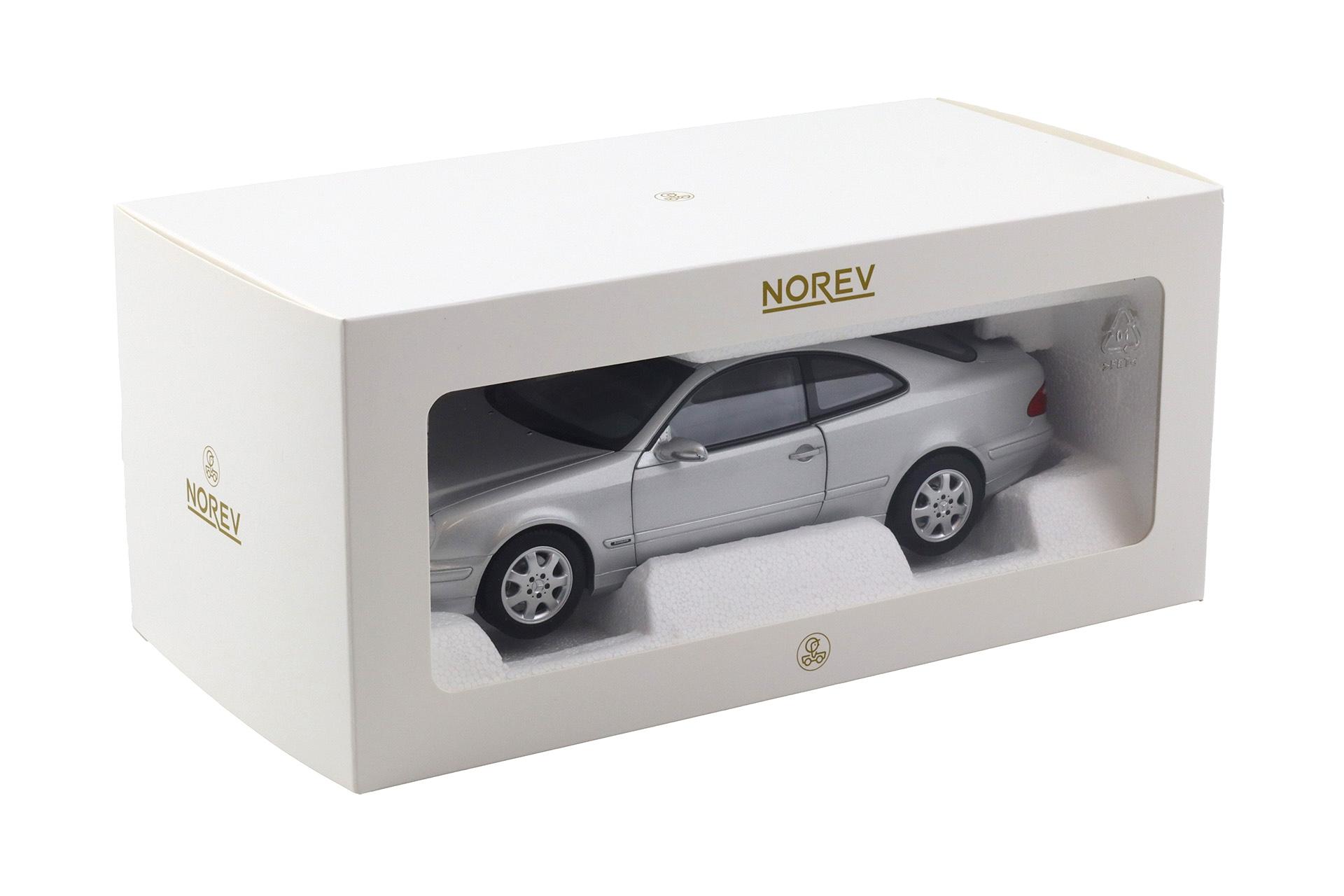 1:18 Norev Mercedes CLK C208 Coupe 2000 Brilliant silver metallic