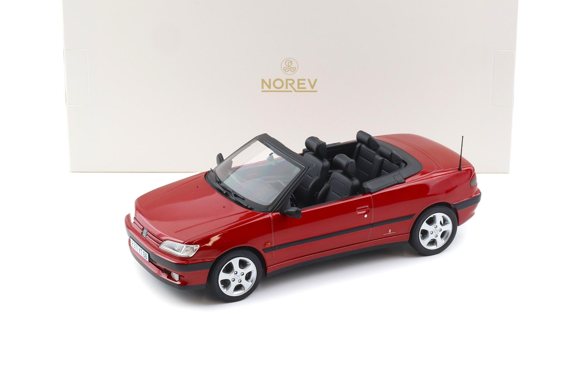 1:18 Norev Peugeot 306 Cabriolet 1994 Diablo red