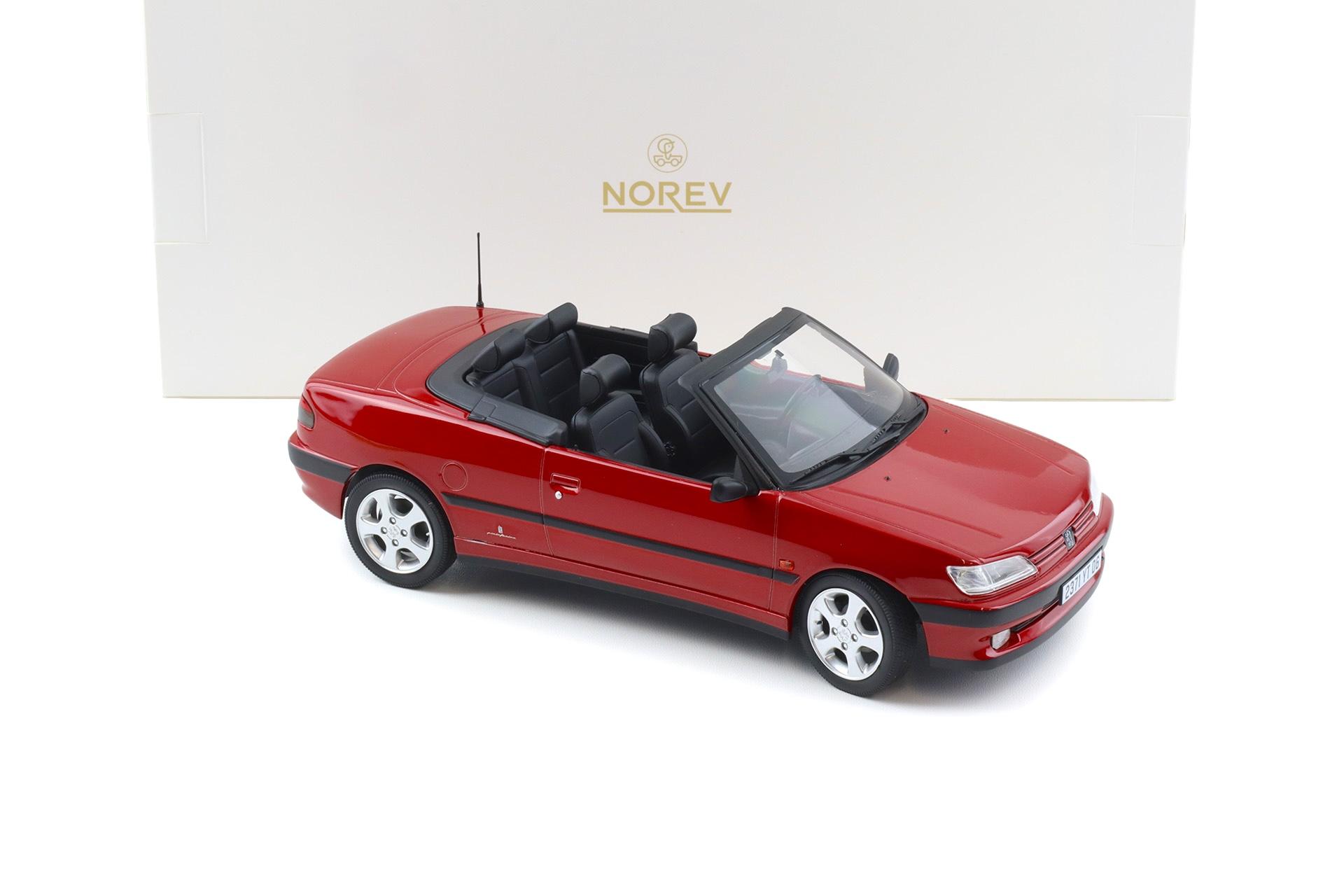 1:18 Norev Peugeot 306 Cabriolet 1994 Diablo red