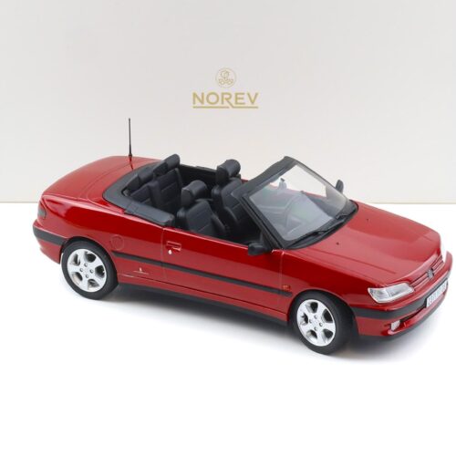 1:18 Norev Peugeot 306 Cabriolet 1994 Diablo red