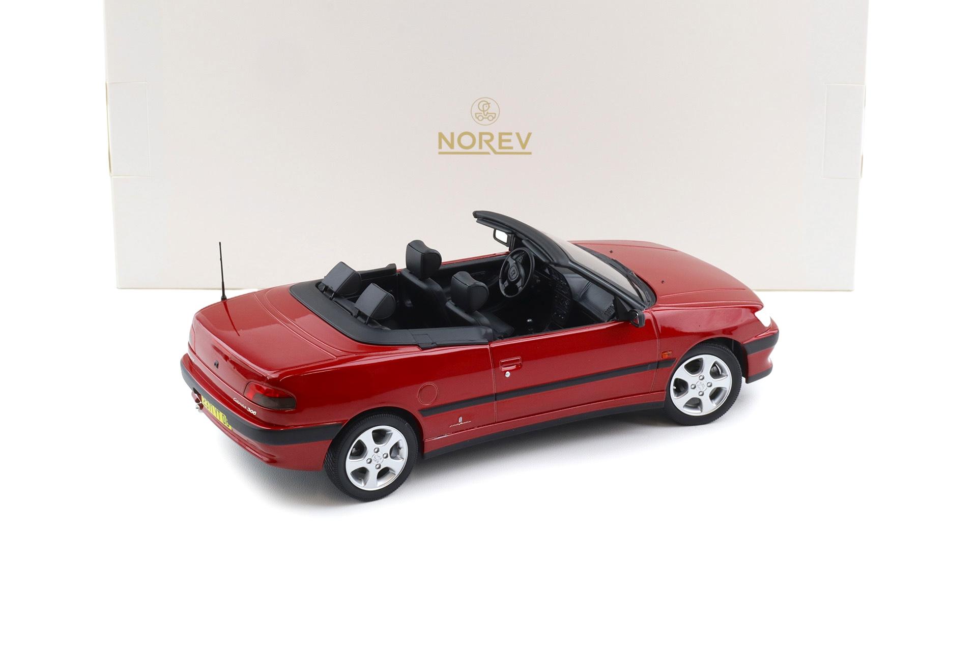 1:18 Norev Peugeot 306 Cabriolet 1994 Diablo red