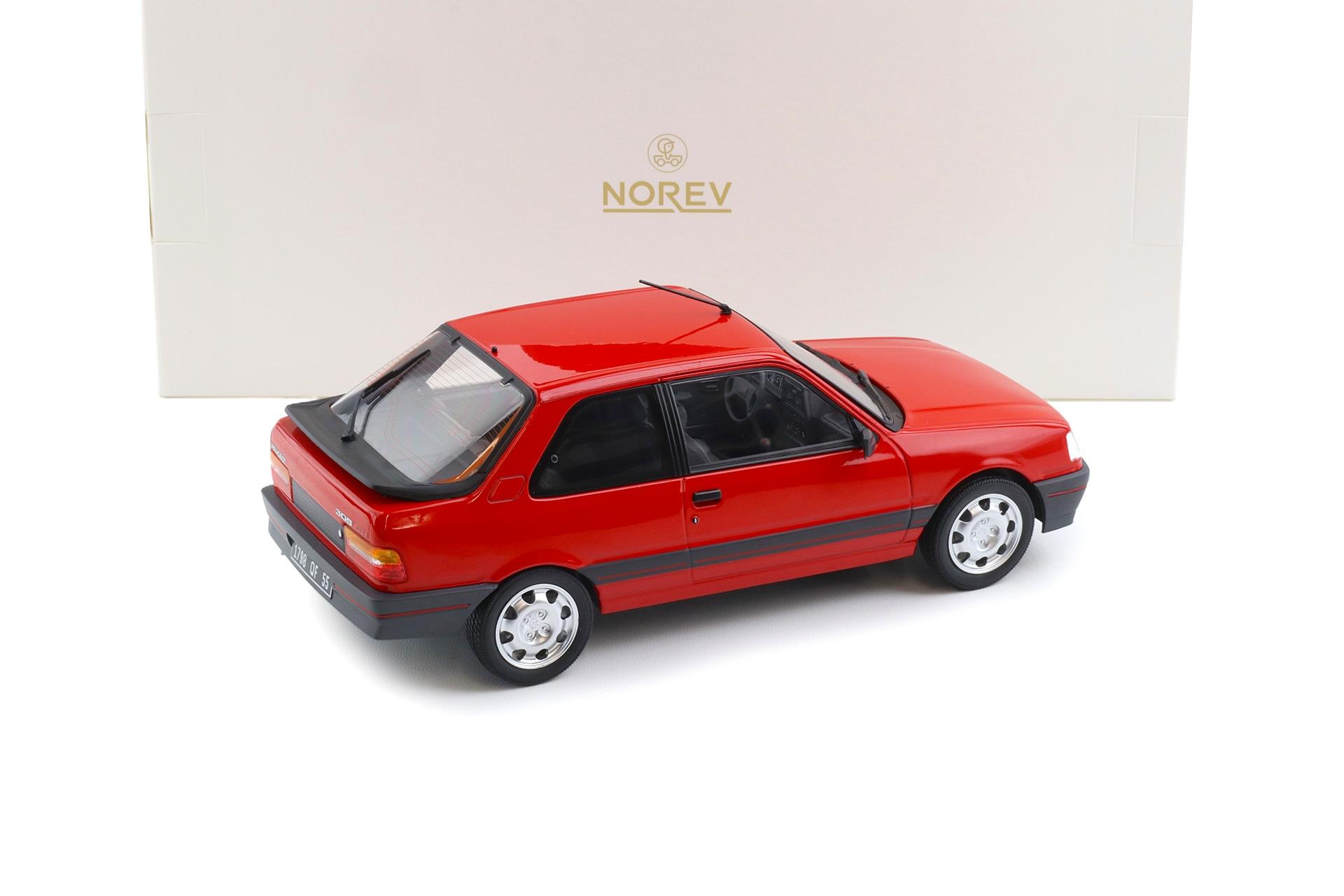1:18 Norev Peugeot 309 GTi 1987 Vallelunga red