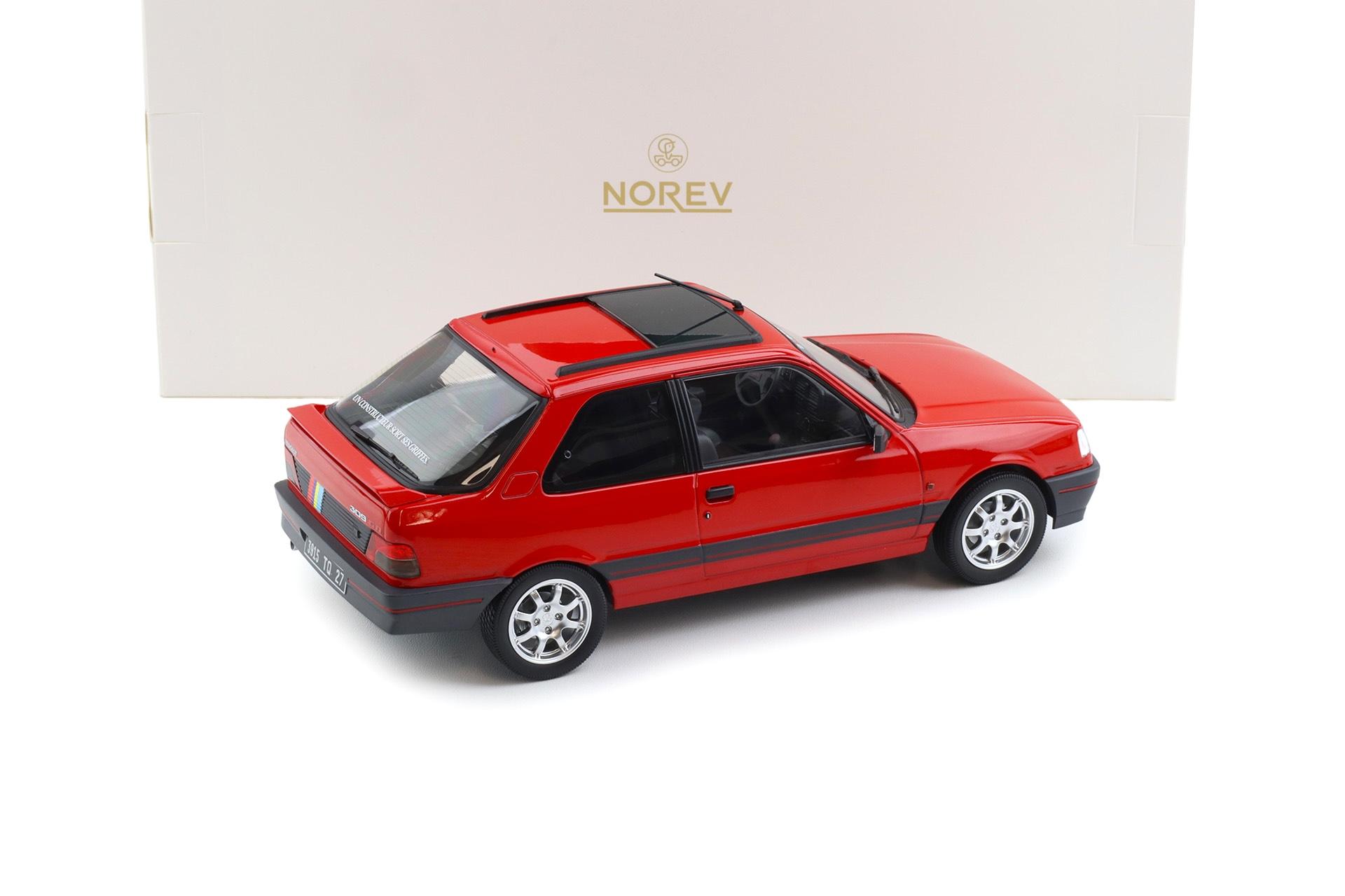 1:18 Norev Peugeot 309 GTi 1990 Vallelunga red PTS Deco - Limited 309 pcs.