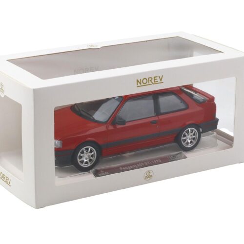 1:18 Norev Peugeot 309 GTi 1990 Vallelunga red PTS Deco - Limited 309 pcs.
