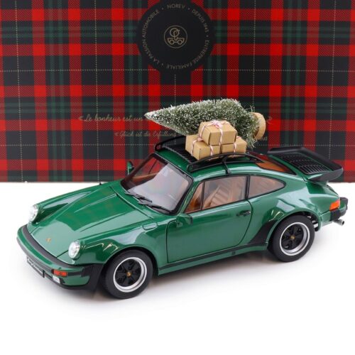 1:18 Norev Porsche 911 930 Turbo 3.3 Coupe 1980 green Christmas Edition