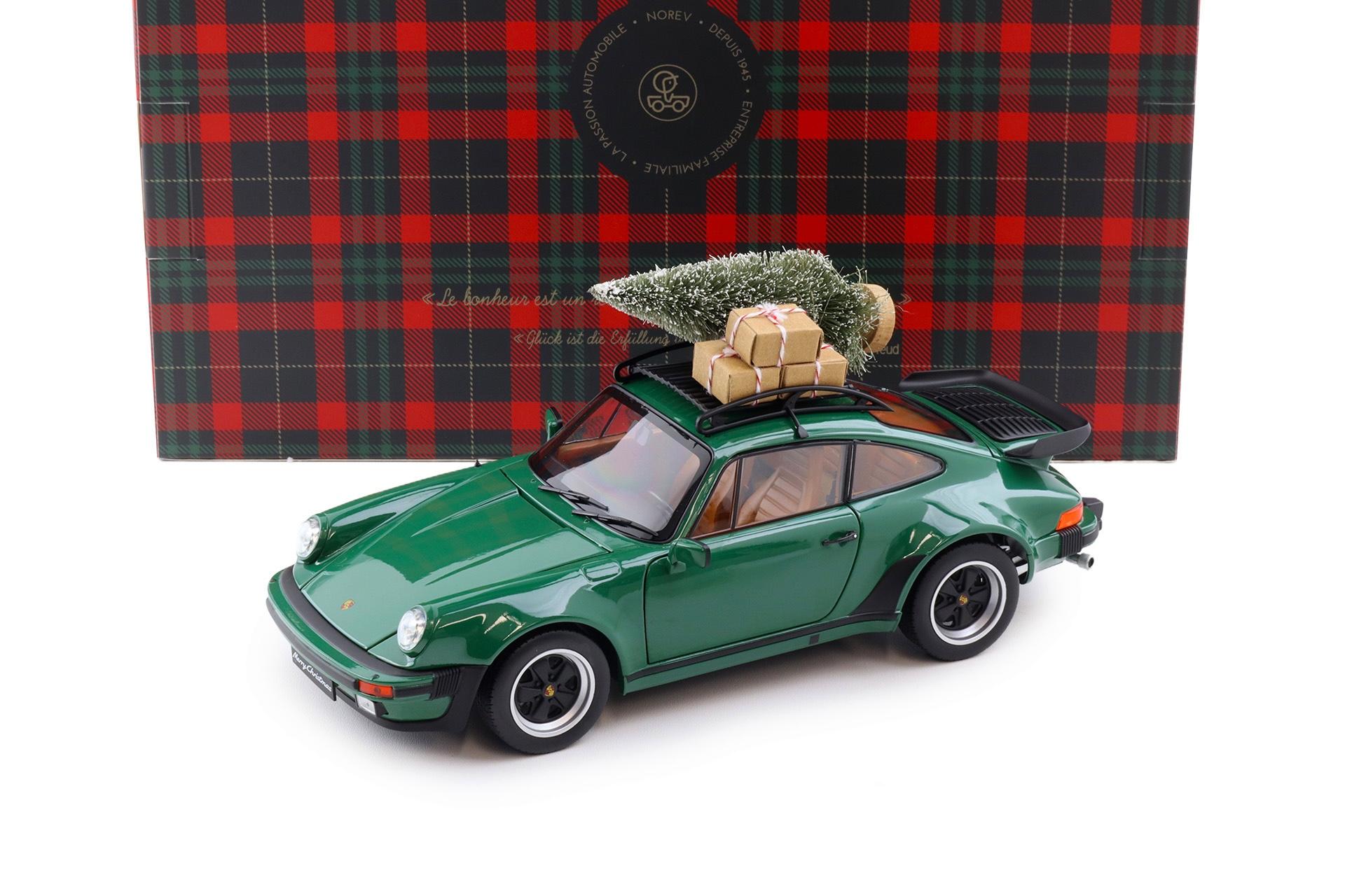 1:18 Norev Porsche 911 930 Turbo 3.3 Coupe 1980 green Christmas Edition