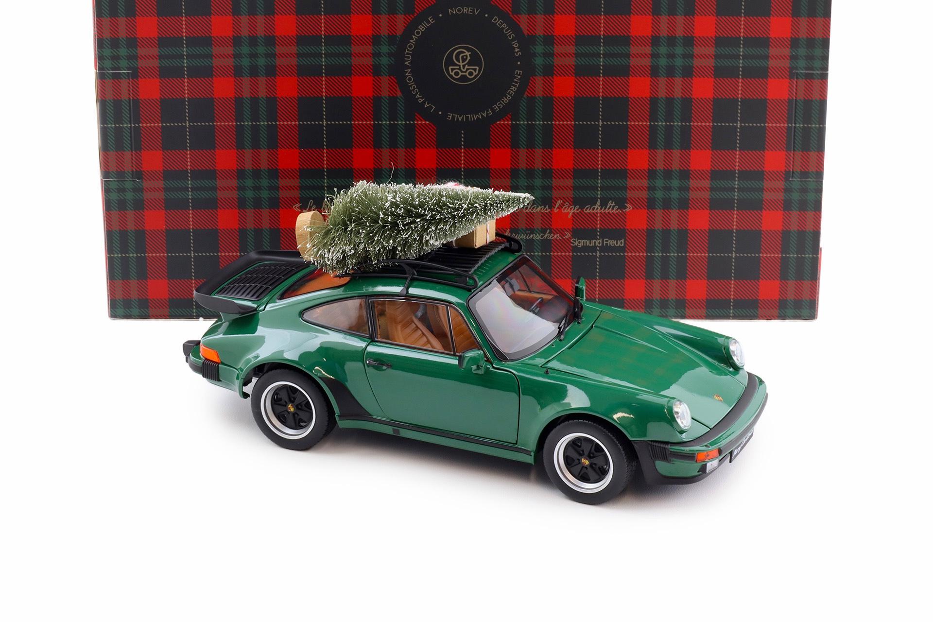 1:18 Norev Porsche 911 930 Turbo 3.3 Coupe 1980 green Christmas Edition