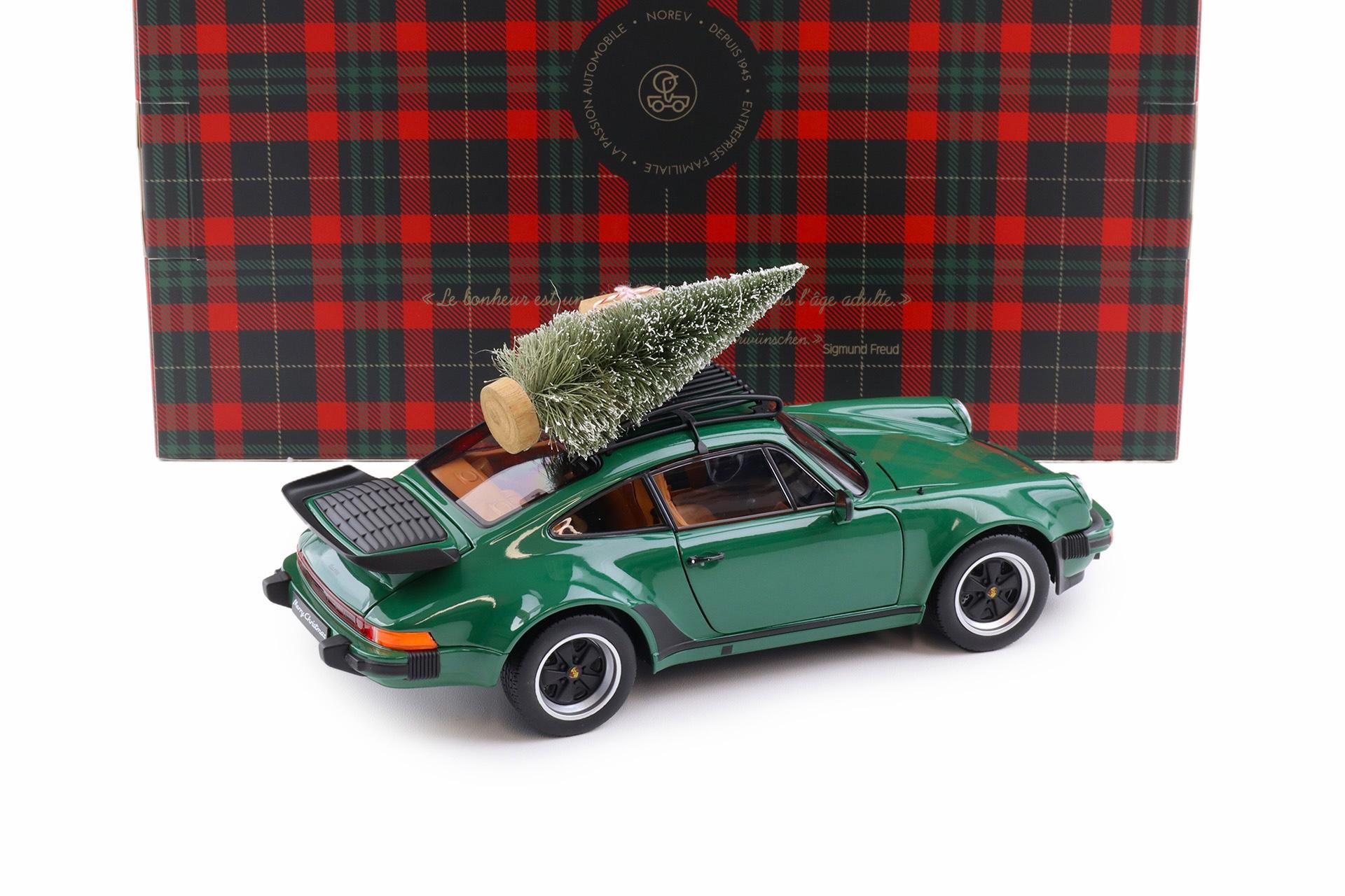 1:18 Norev Porsche 911 930 Turbo 3.3 Coupe 1980 green Christmas Edition