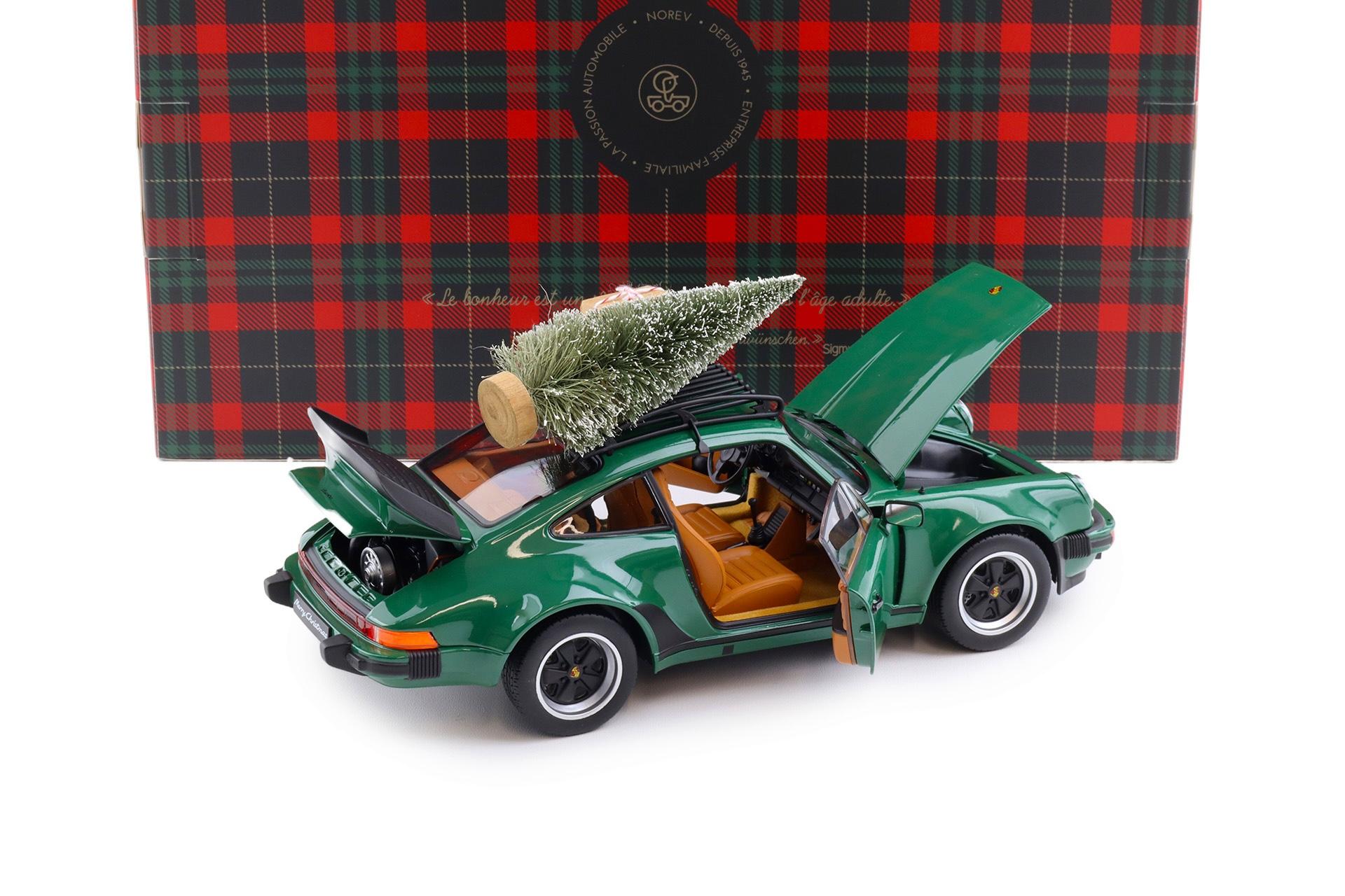 1:18 Norev Porsche 911 930 Turbo 3.3 Coupe 1980 green Christmas Edition