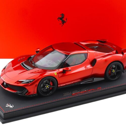 1:18 BBR Ferrari 296 Speciale Rosso Magma red with Showcase - Limited 24 pcs.