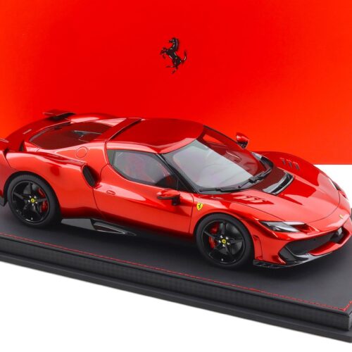 1:18 BBR Ferrari 296 Speciale Rosso Magma red with Showcase - Limited 24 pcs.