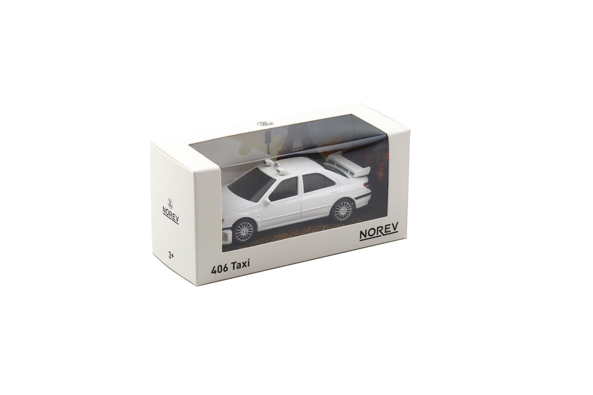 1:43 Norev Jet Car Peugeot 406 Taxi 2 white