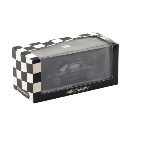 1:43 Minichamps Porsche Cayman GT4 RS 2021 Enzian blue/ blue wheels