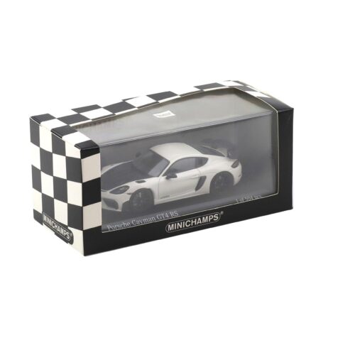 1:43 Minichamps Porsche Cayman GT4 RS 2021 Carrera white/ black wheels