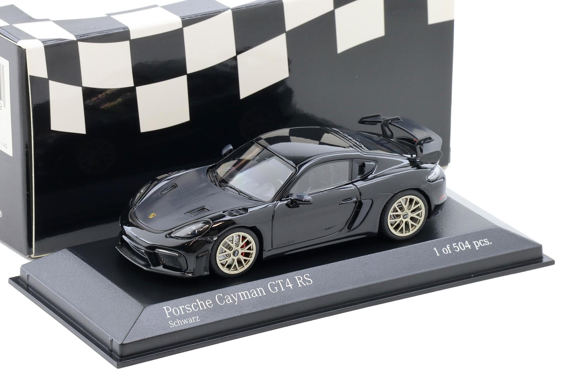 1:43 Minichamps Porsche Cayman GT4 RS 2021 black/ neodyme wheels