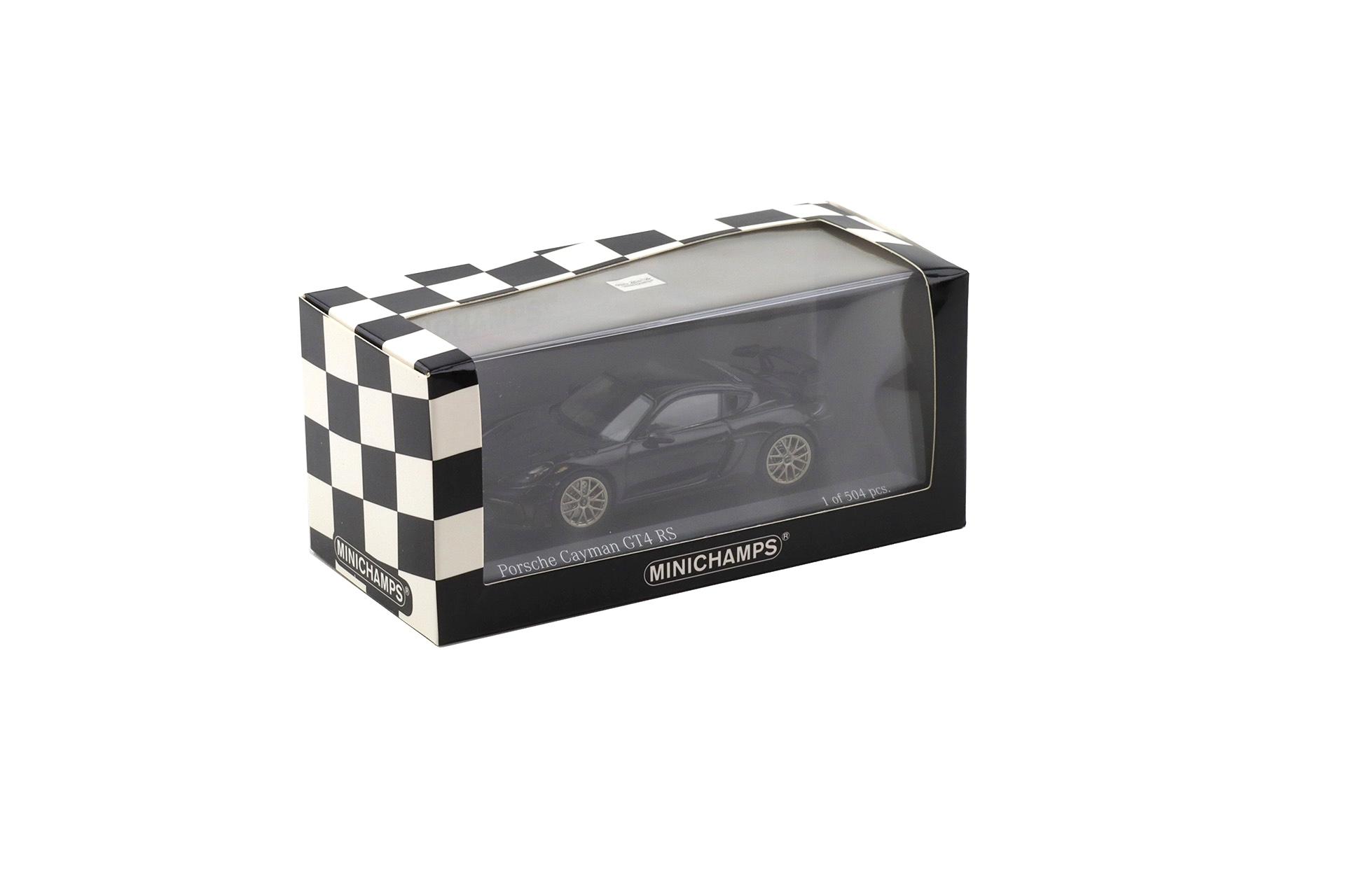 1:43 Minichamps Porsche Cayman GT4 RS 2021 black/ neodyme wheels