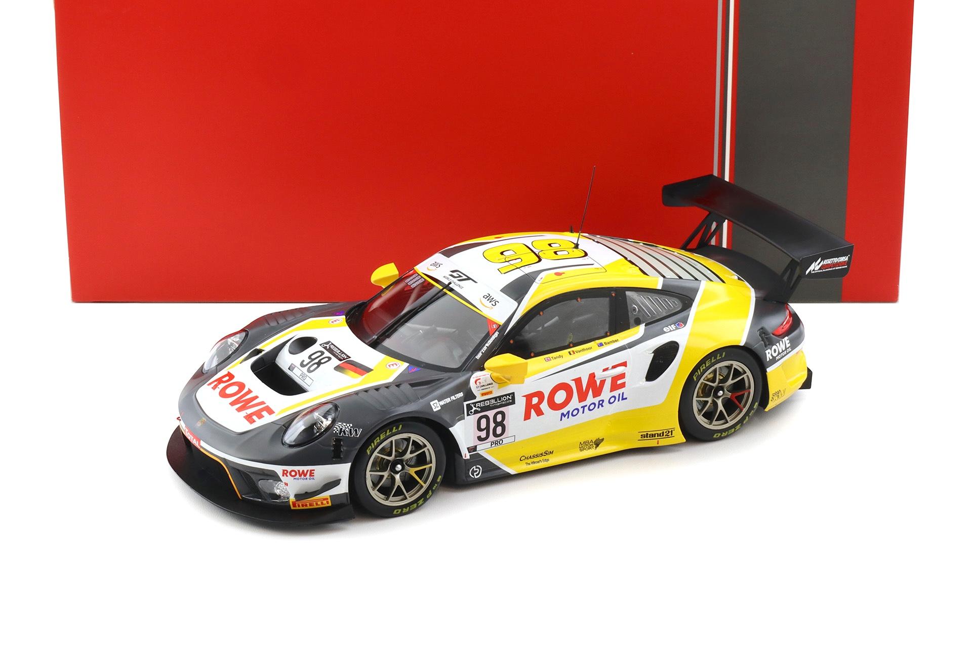 1:18 IXO Porsche 911 991.2 GT3 R Winner 24h SPA 2020 ROWE #98 Vanthoor/Tandy